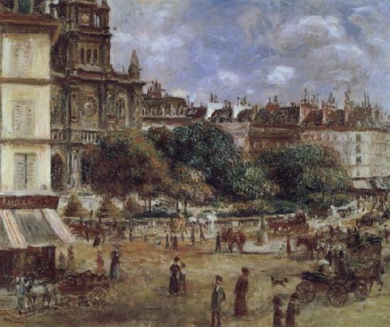 Pierre Renoir Place de la Trinite France oil painting art